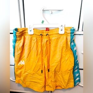 Kappa M Swim Trunks - Men | Color: Orange/Blue | Size: M